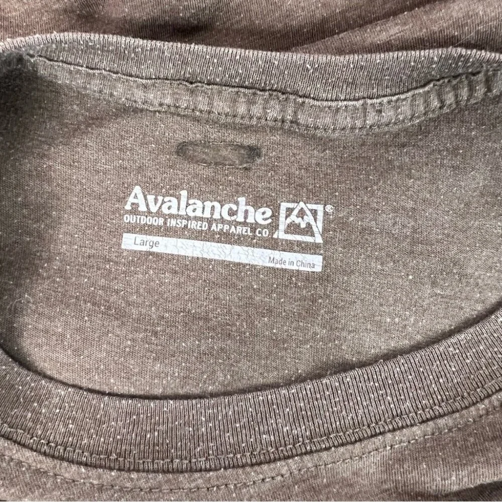 Avalanche tshirt camo graphic detail front tee Brown Camo Short Sleeve Tee